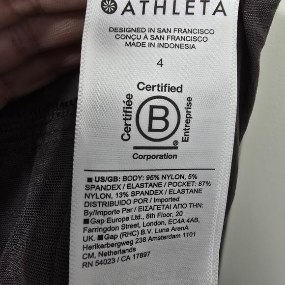 Athleta Gray Stretch Jogger Pants Athleisure Pockets Lounge Size 4 - Picture 4 of 8